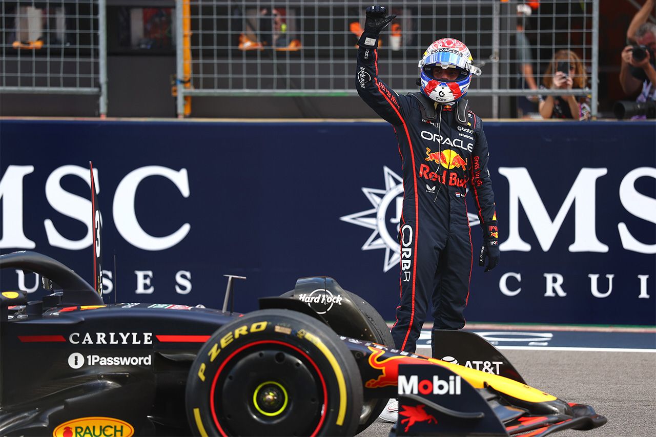 F1アメリカGPスプリント:フェルスタッペン優勝&角田裕毅7位レッドブルW入賞