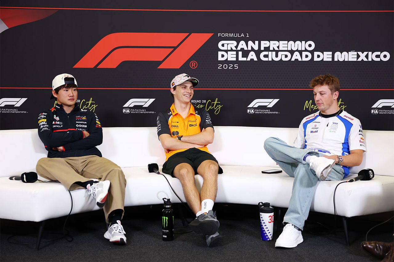 F1メキシコGP:木曜記者会見 Part.1 - 角田裕毅、ローソン、ピアストリ