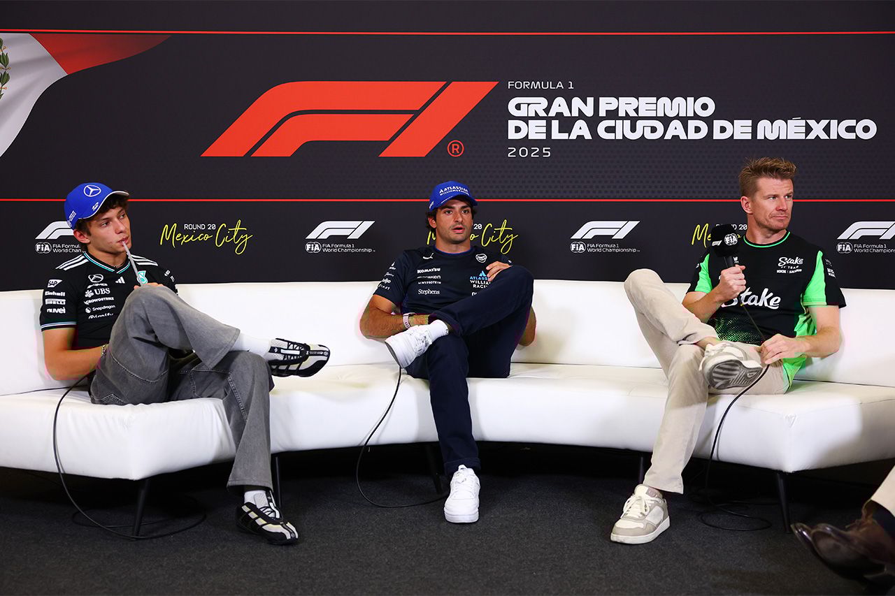 F1メキシコGP：木曜記者会見 Part.2 - サインツ、アントネッリ、ヒュルケンベルグ