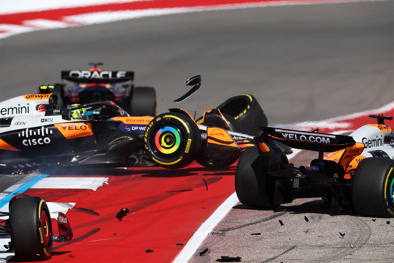 マクラーレンF1、ノリスとピアストリの接触後に車高設定の“保守的説”浮上
