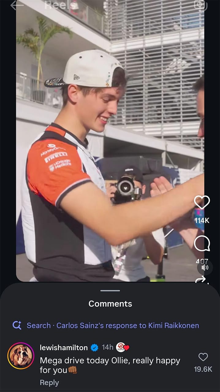 ルイス・ハミルトン オリバー・ベアマン