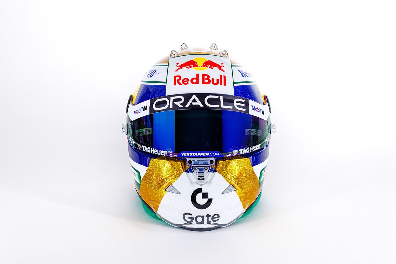 マックス・フェルスタッペン(レッドブル・レーシング) F1 ブラジルGP ヘルメット③