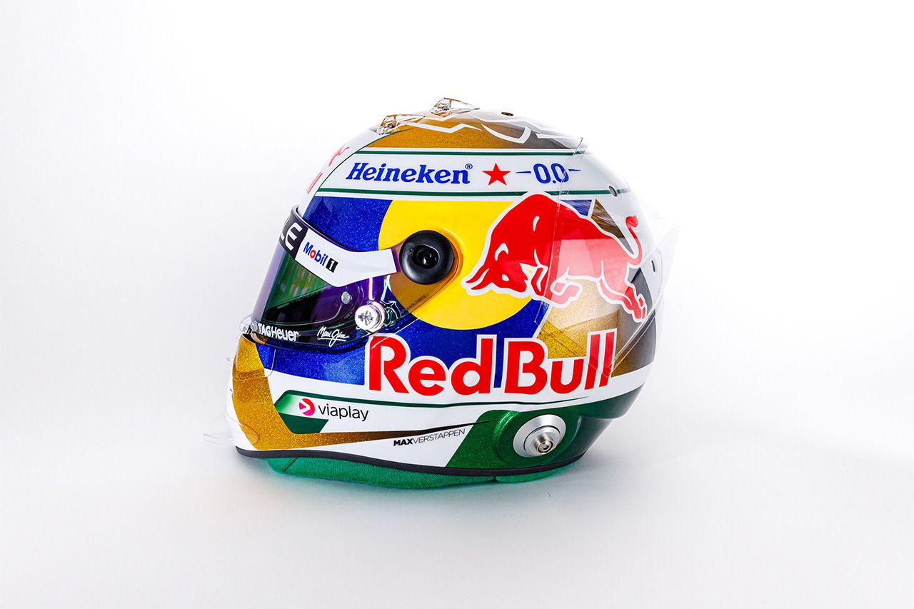 マックス・フェルスタッペン(レッドブル・レーシング) F1 ブラジルGP ヘルメット⑤