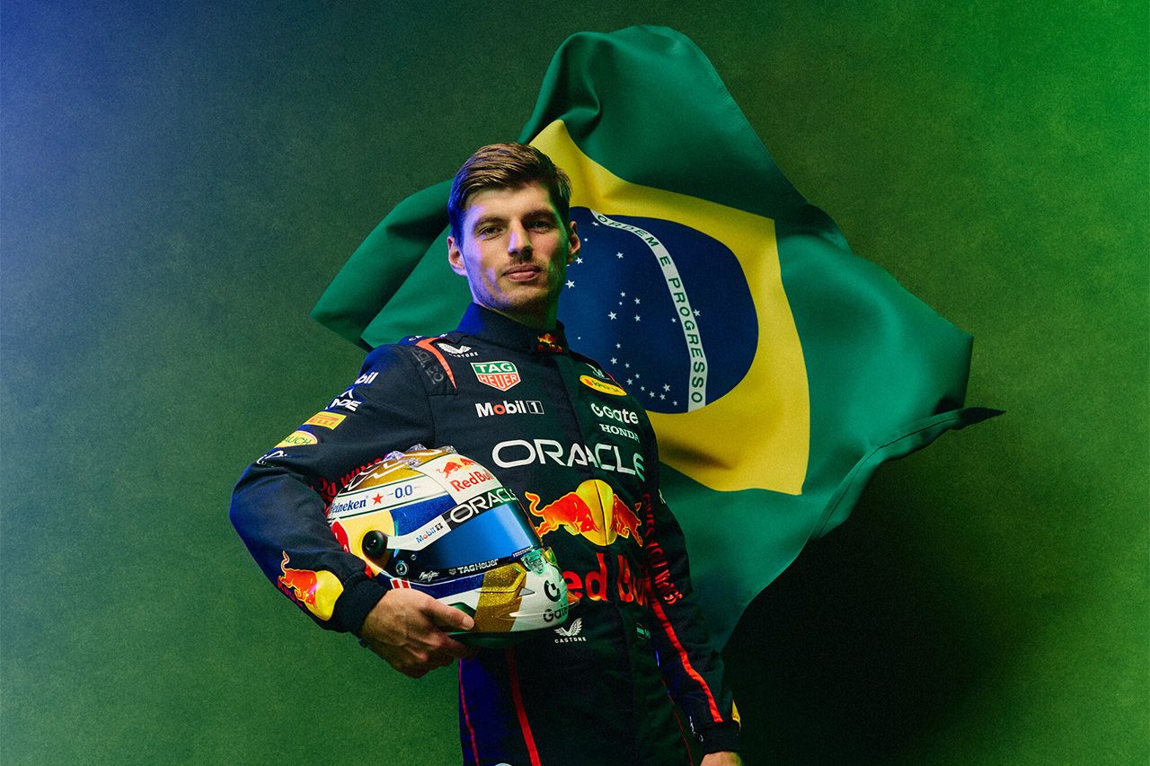 マックス・フェルスタッペン F1ブラジルGPに特別ヘルメット「伝統の黄色と緑」