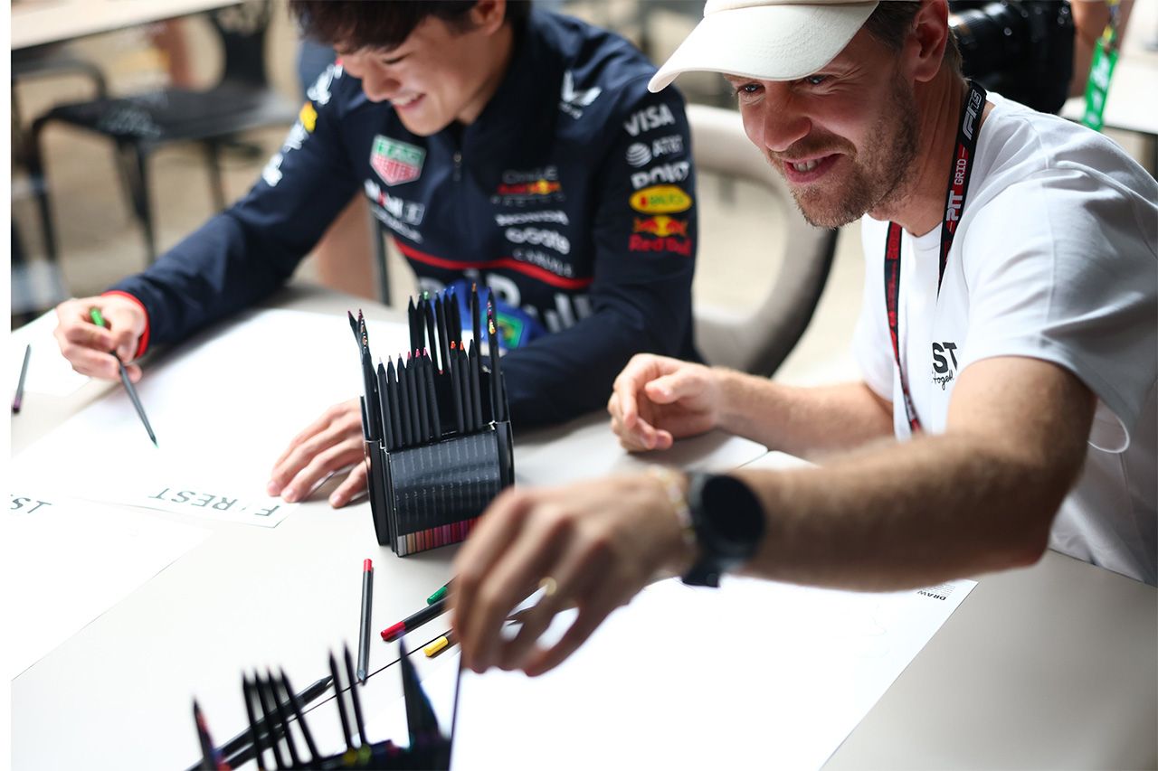 セバスチャン・ベッテルと角田裕毅