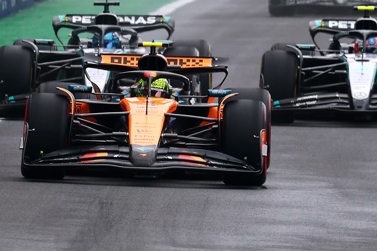 F1サンパウロGP スプリント 展開：ランド・ノリスが激戦制す 角田裕毅14位