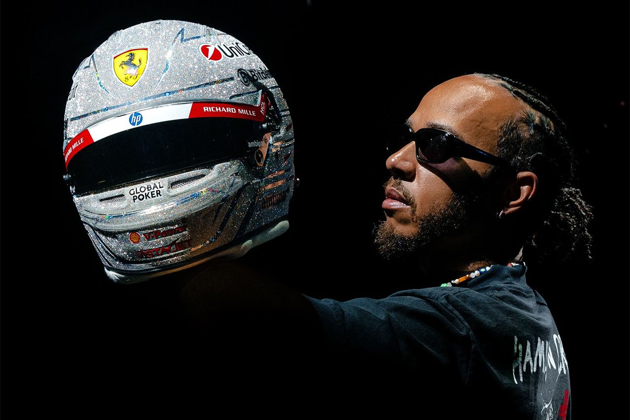 ルイス・ハミルトン F1ラスベガスGP仕様の“ダイヤ風”特別ヘルメットを公開