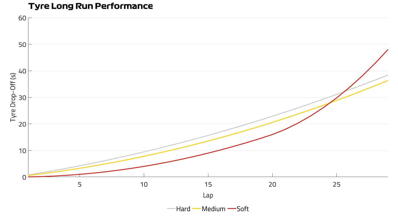 ラスベガスグランプリ:タイヤ ロングラン パフォーマンス