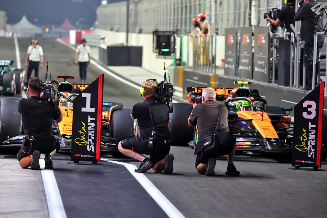 F1カタールGP スプリント スターティンググリッド：4台がピットレーンスタート