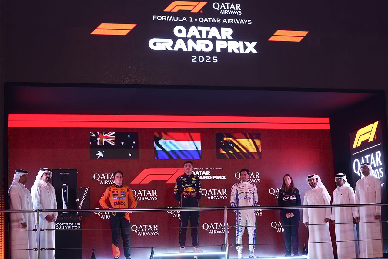 F1ポイントランキング（第23戦 カタールGP終了時点）：三つ巴の最終決戦へ