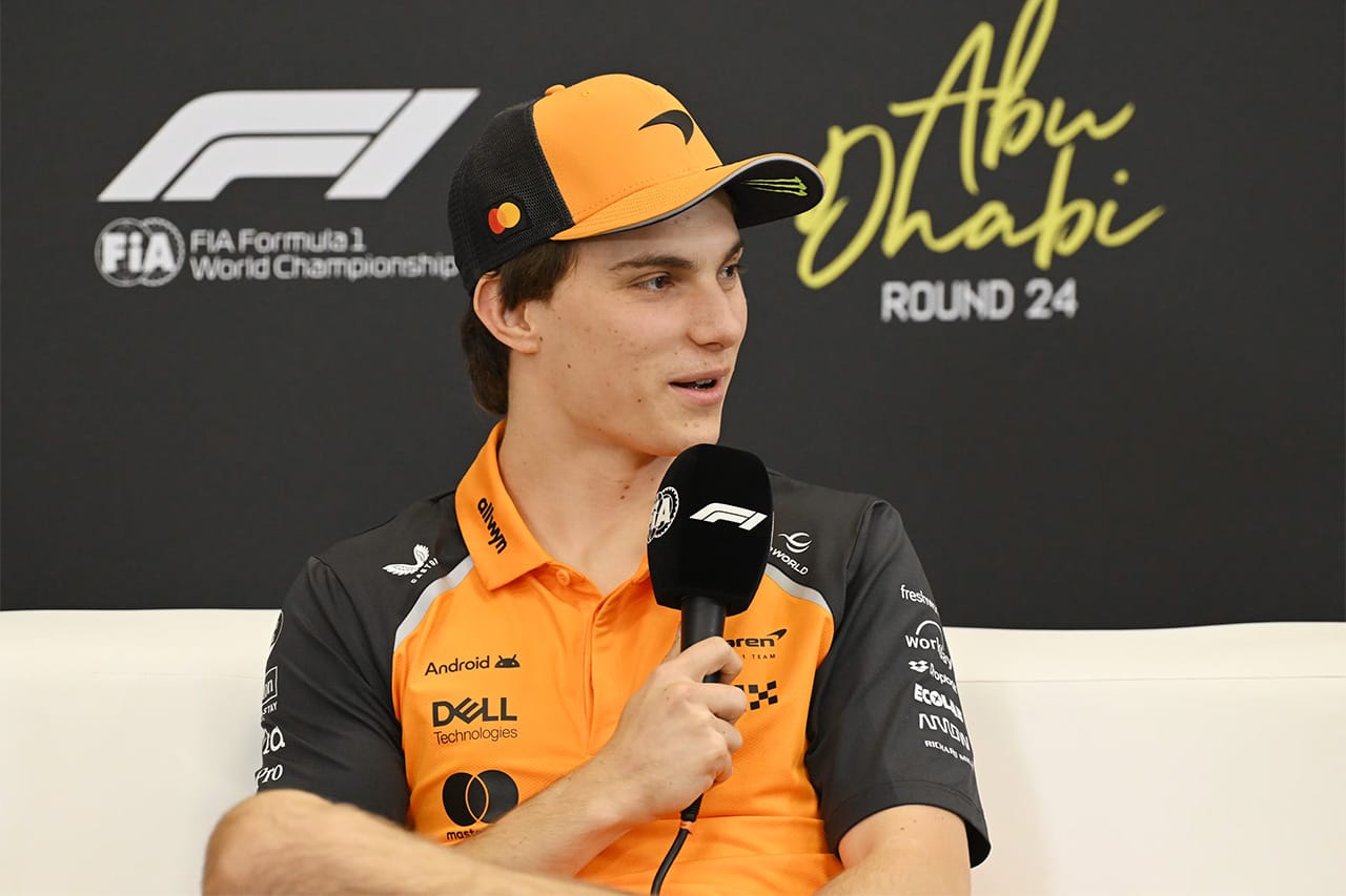 オスカー・ピアストリ F1アブダビGP会見「3番手という立場が心を軽くする」
