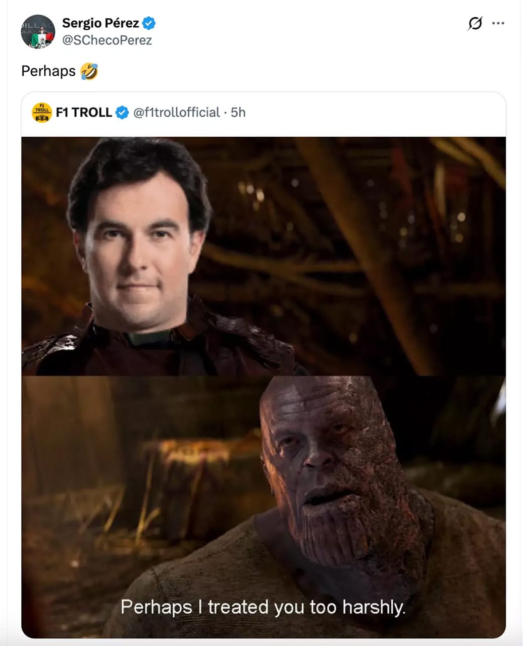 セルジオ・ペレス 角田裕毅