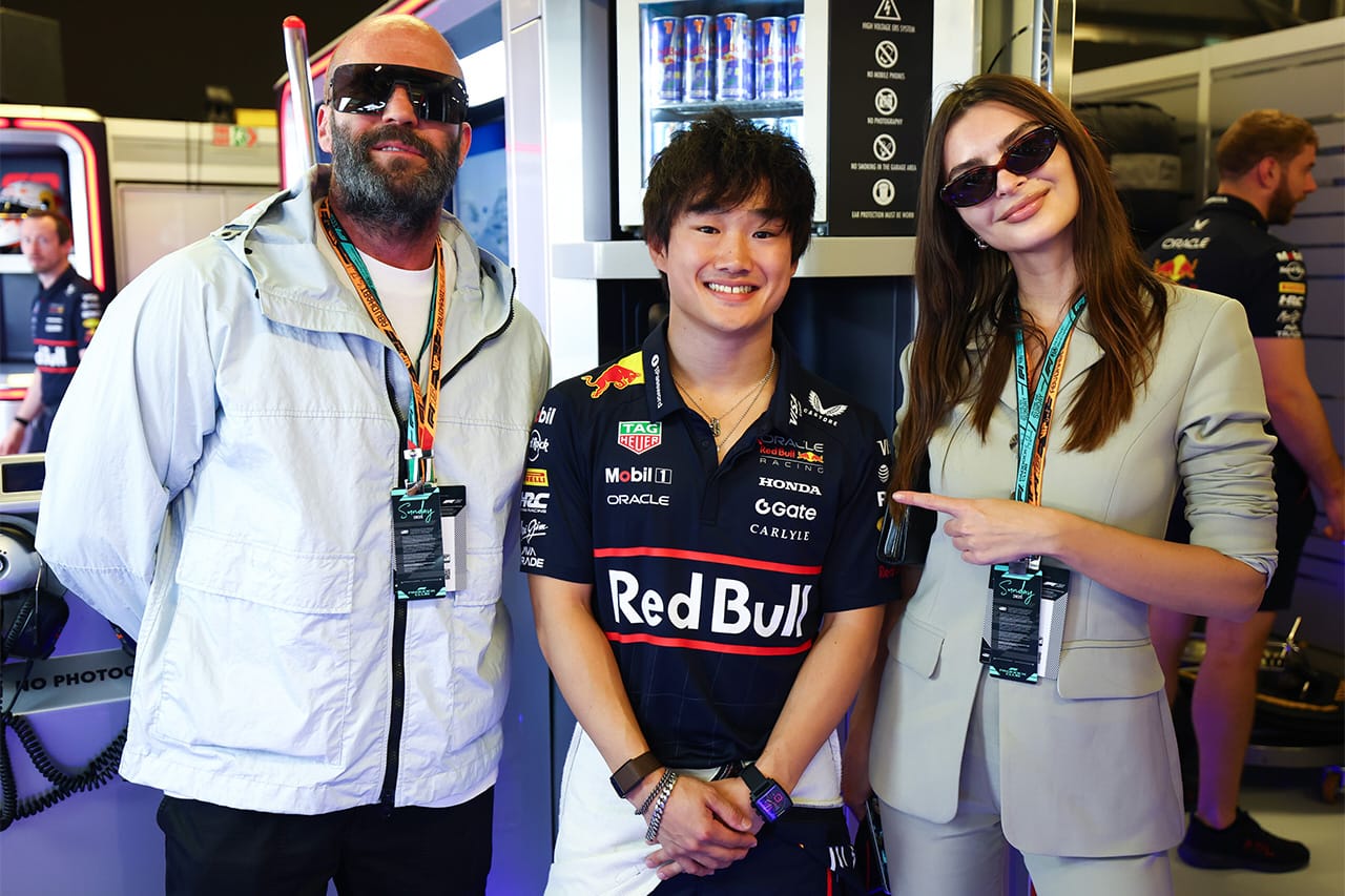 角田裕毅とジェイソン・ステイサム