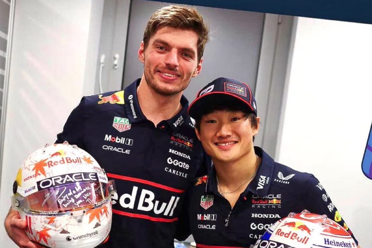 角田裕毅とマックス・フェルスタッペン