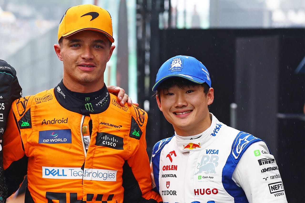 ランド・ノリス、F1シート喪失の角田裕毅に敬意「誠実で強いドライバー」