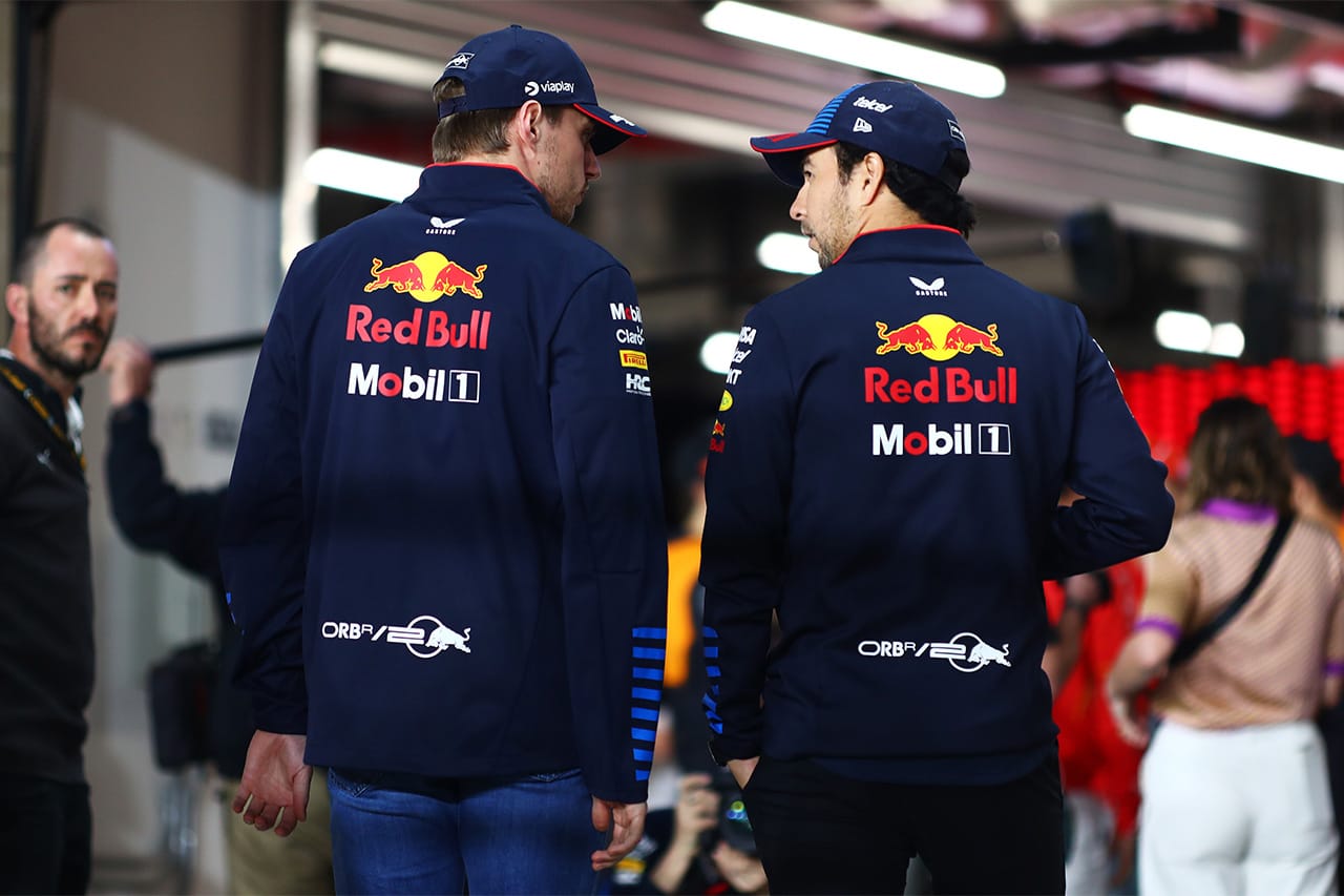 セルジオ・ペレスとマックス・フェルスタッペン（レッドブル・レーシング）