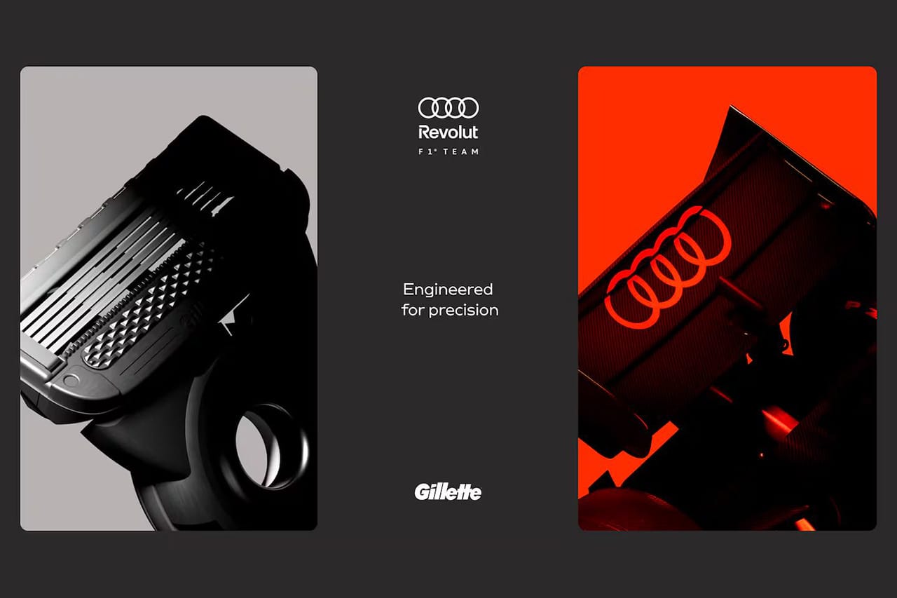 アウディF1、ジレットと複数年パートナーシップ締結 R26で全面的に展開