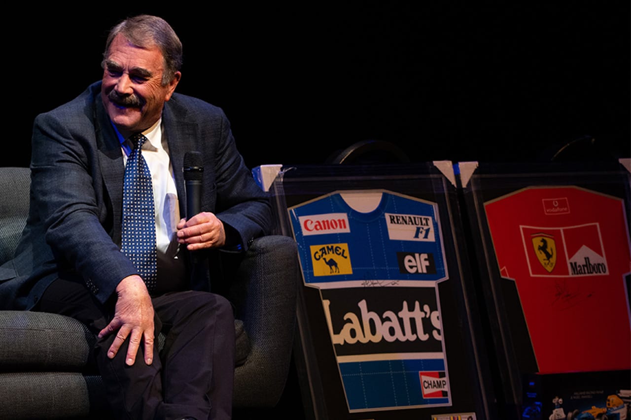 ナイジェル・マンセル、F1とインディカーの秘蔵品を一斉オークション