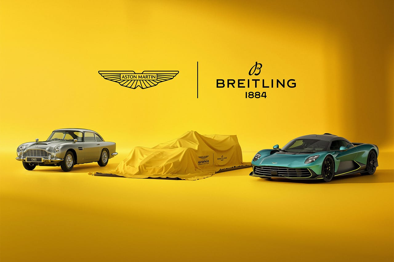 アストンマーティンF1、ブライトリングとの公式ウォッチパートナー契約を発表