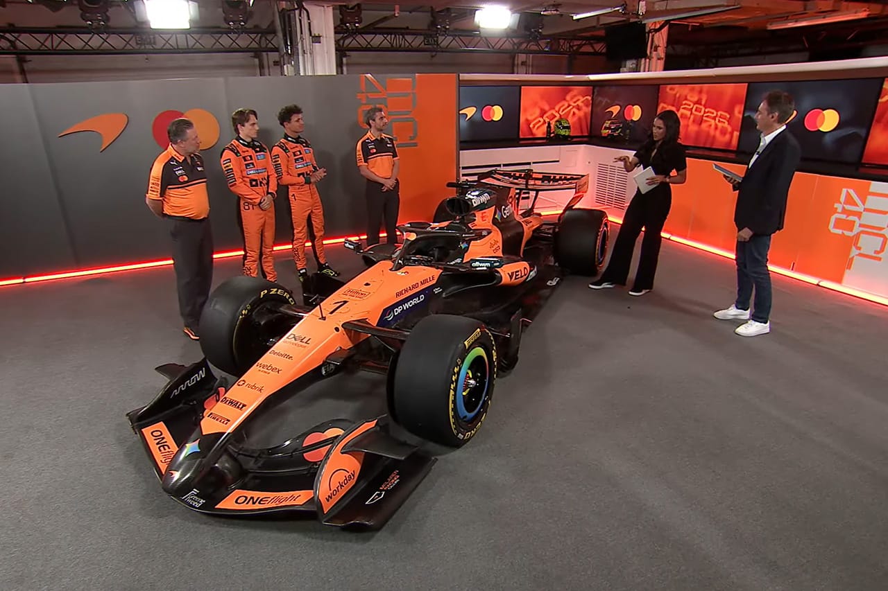マクラーレン、2026年F1マシン『MCL40』の正式リバリーを公開（速報版）