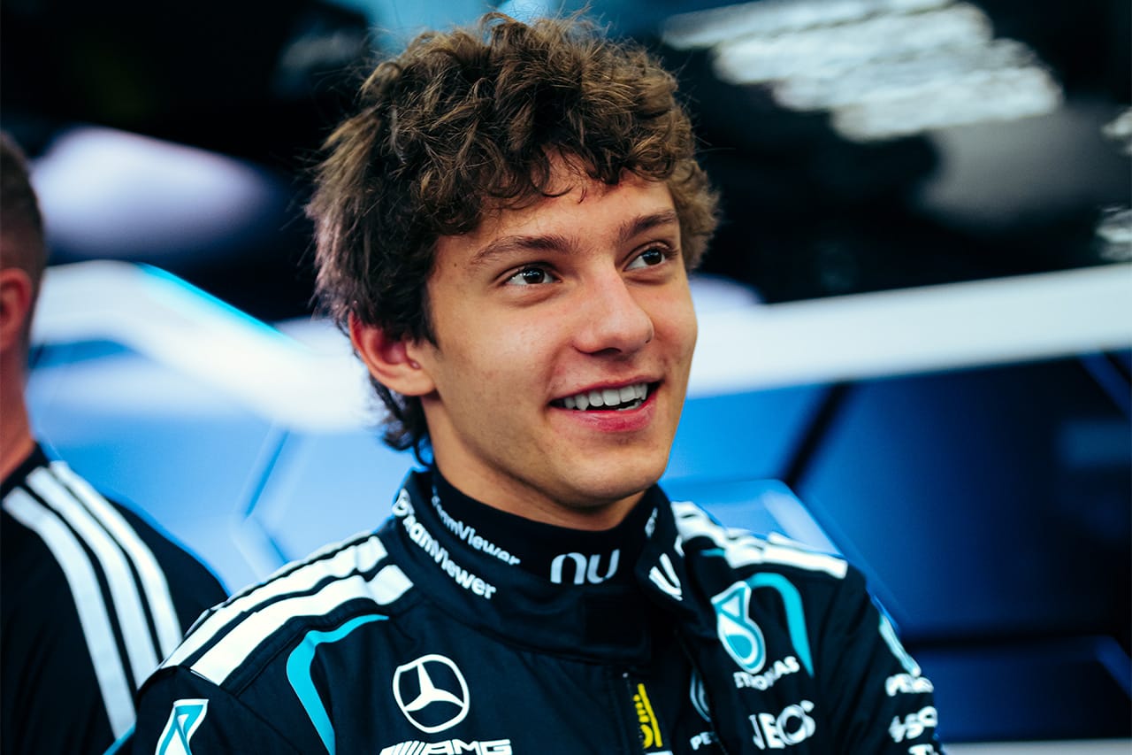 キミ・アントネッリ メルセデスF1のテスト最速に冷静「走りは全く違うが楽しい」