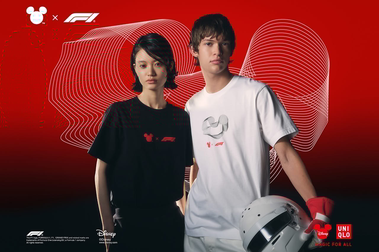 ディズニー×F1×ユニクロ初コラボ「Disney x Formula1 UT」が3月23日発売