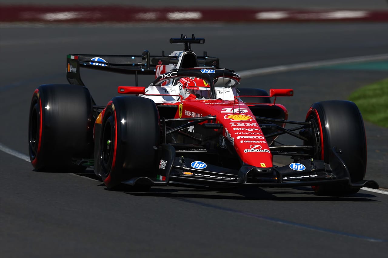 F1オーストラリアGP FP1展開：フェラーリが開幕ワンツー ルクレール最速