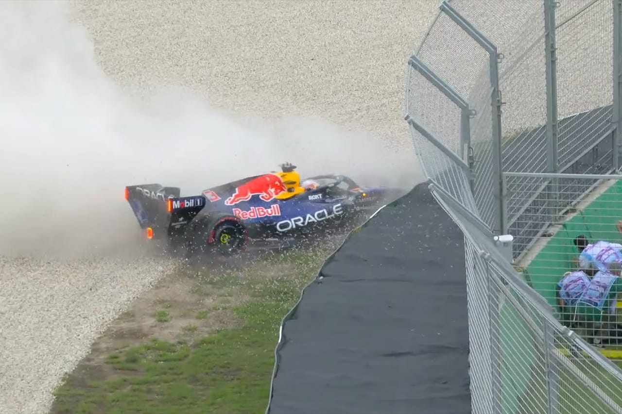 F1オーストラリアGP 予選Q1：フェルスタッペンがクラッシュ脱落 アロンソ敗退