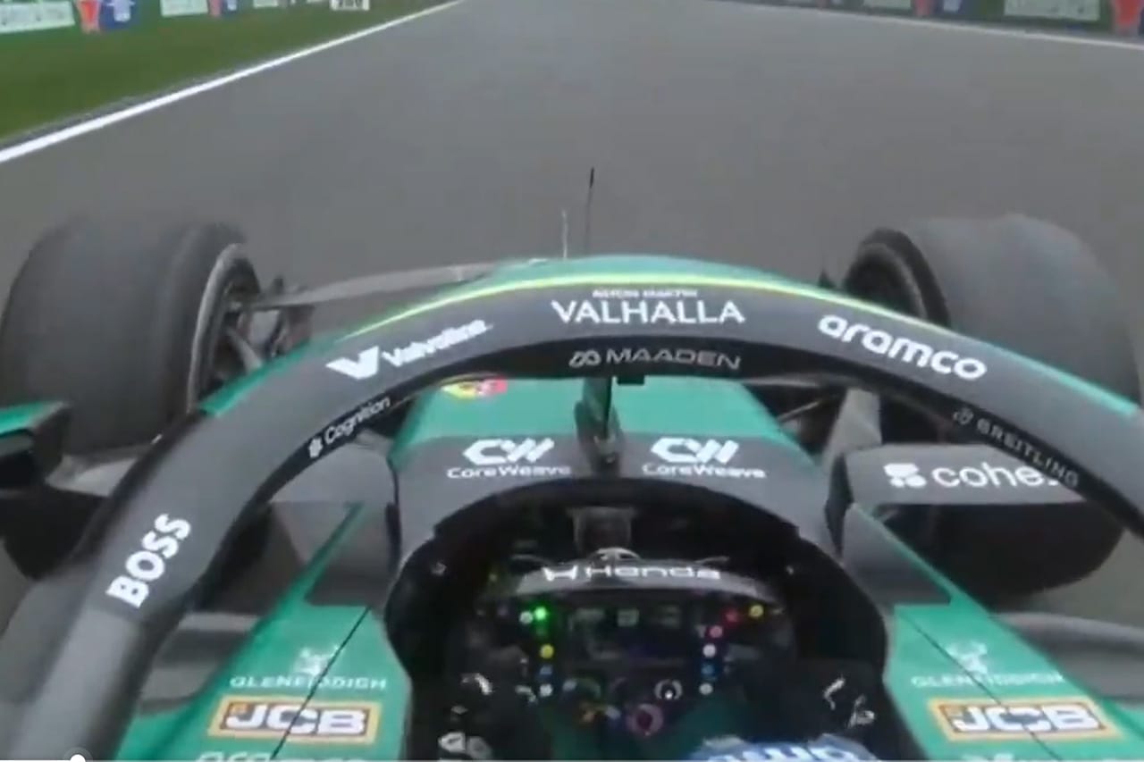 アロンソがハンドルから手を離す動画 アストンマーティン・ホンダF1振動問題