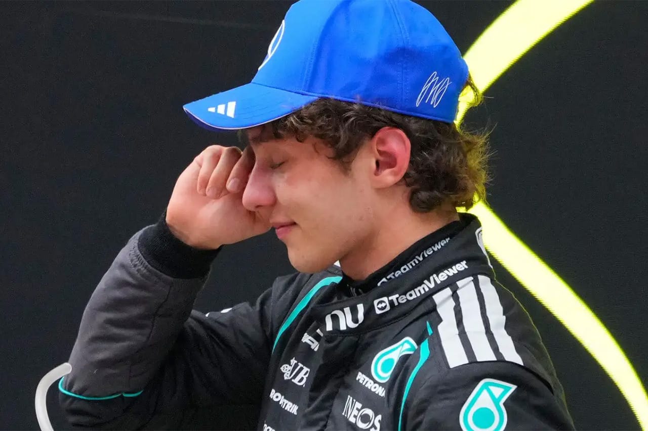 アンドレア・キミ・アントネッリ 涙のF1初優勝「人生の目標のひとつを叶えた」