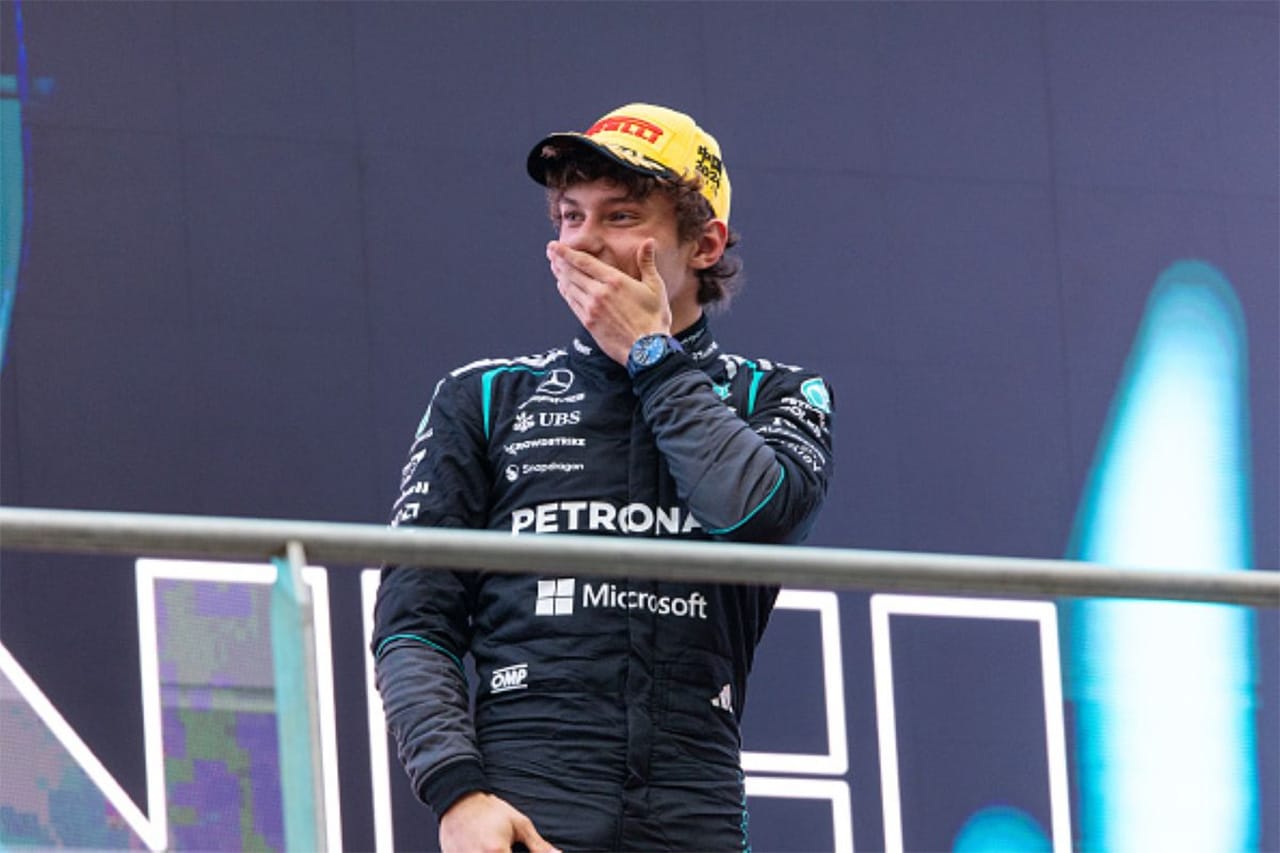キミ・アントネッリ F1初優勝も「表彰台に上がるべきか分からなかった」