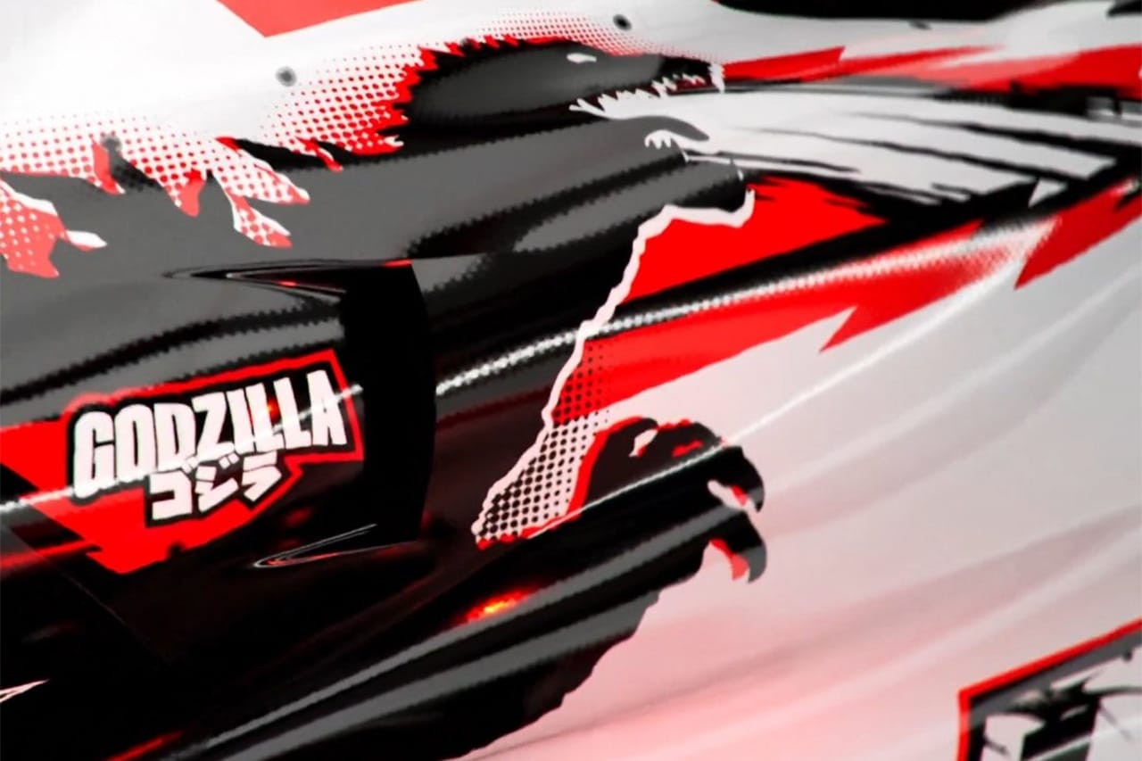 ハースF1チーム 日本GPでゴジラが暴れる 特別リバリー公開