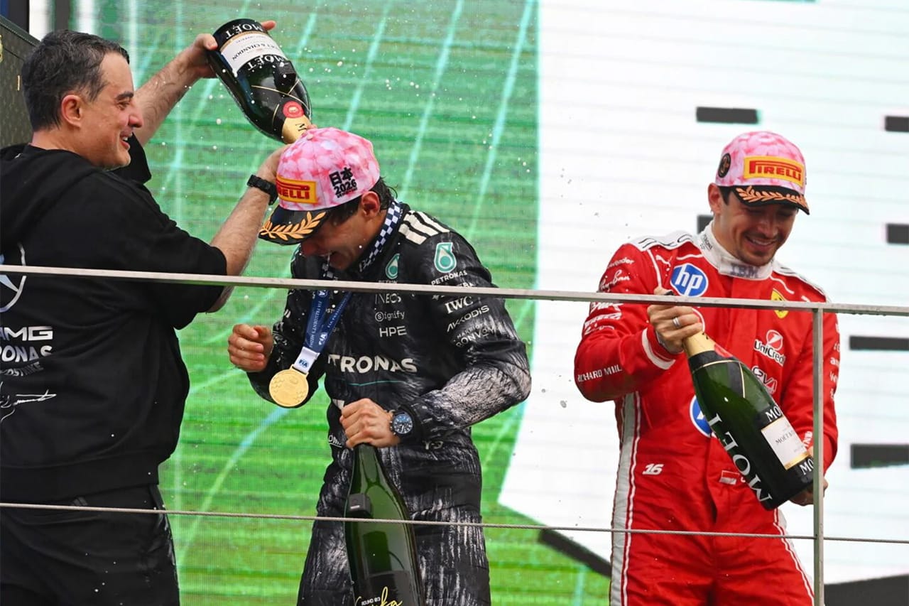 キミ・アントネッリ F1日本GP優勝もシャンパン禁止 日本の法律で祝杯お預け