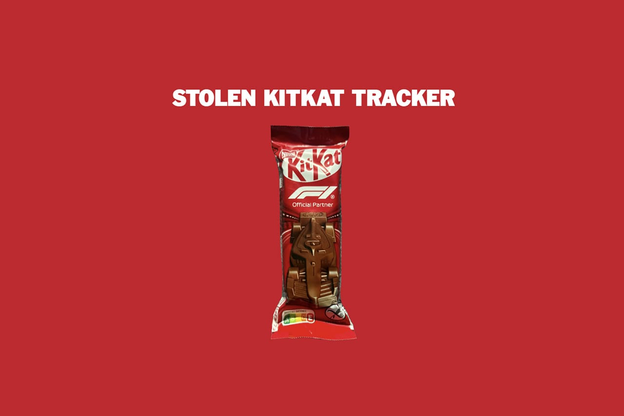 F1キットカット盗難に公式声明 12トン被害で追跡ツール公開