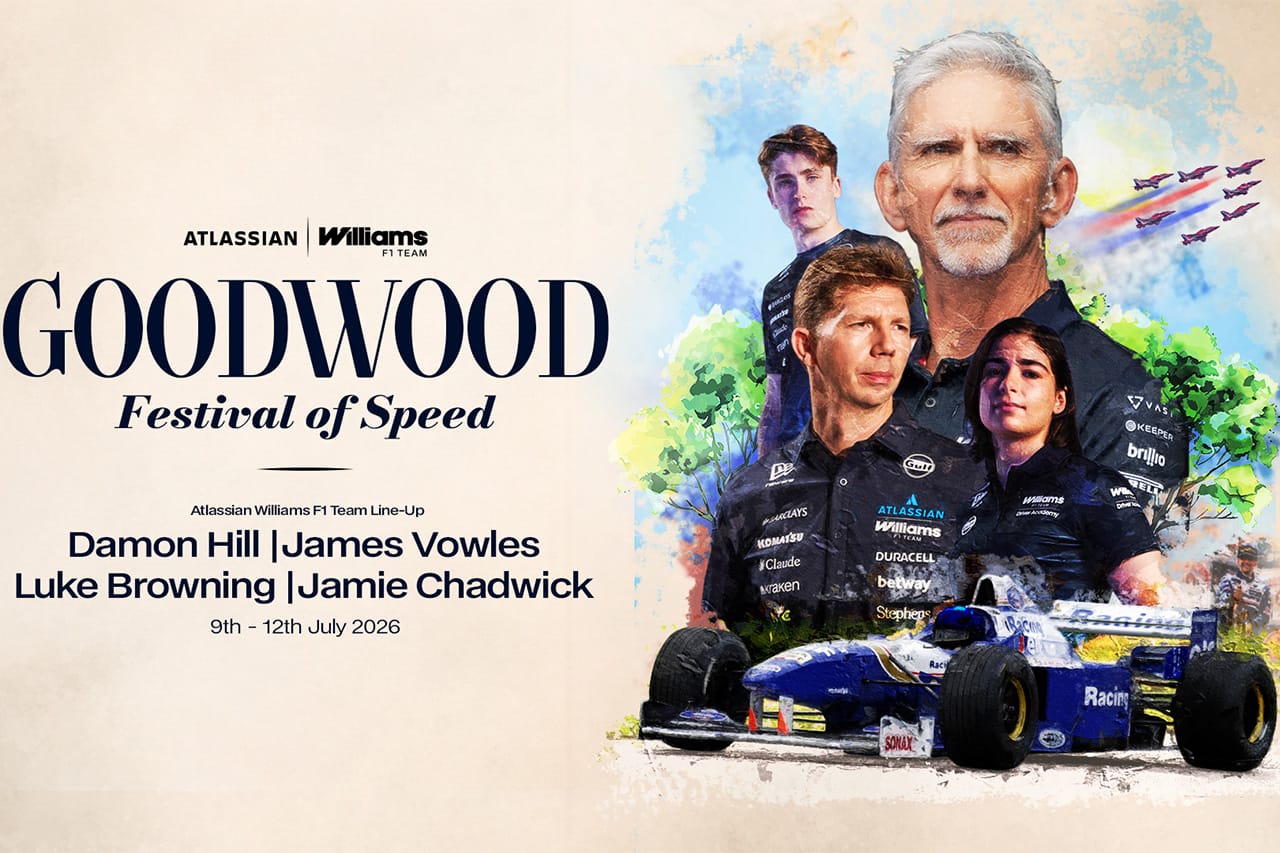 ウィリアムズF1 デイモン・ヒルがFW18でグッドウッド登場 30周年記念ラン