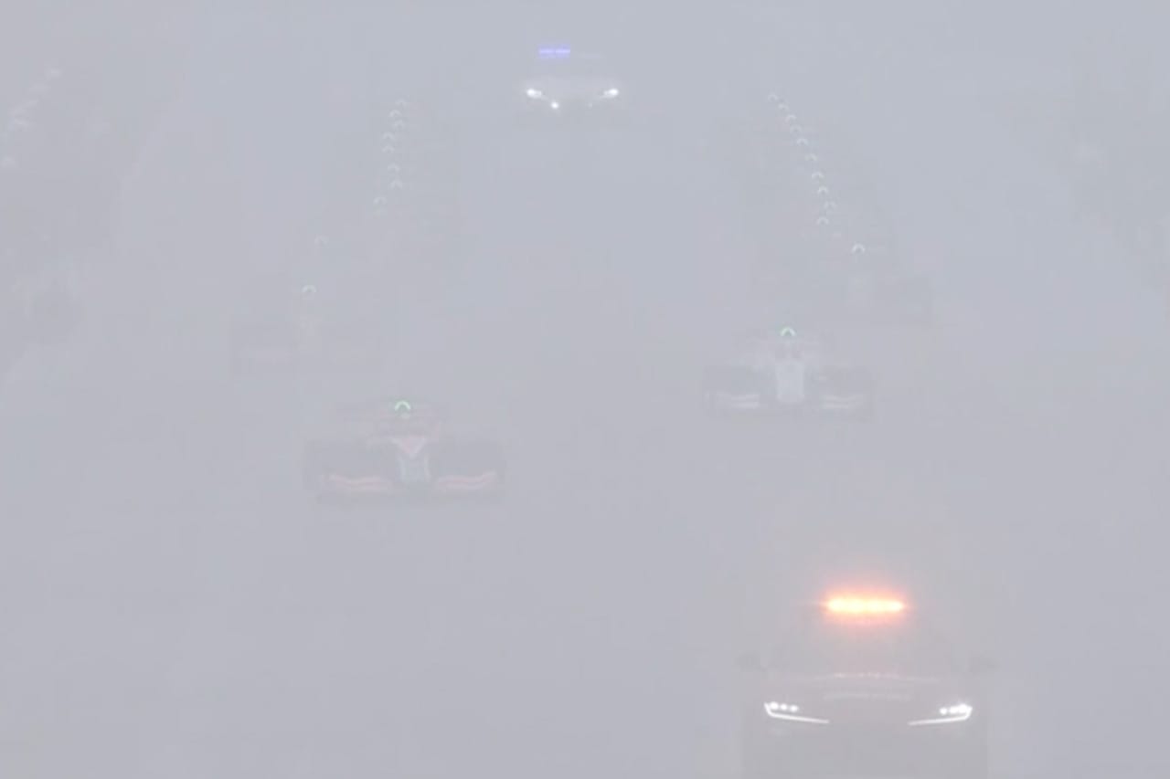 スーパーフォーミュラ第3戦オートポリス決勝は雨で中止 1周でレース不成立