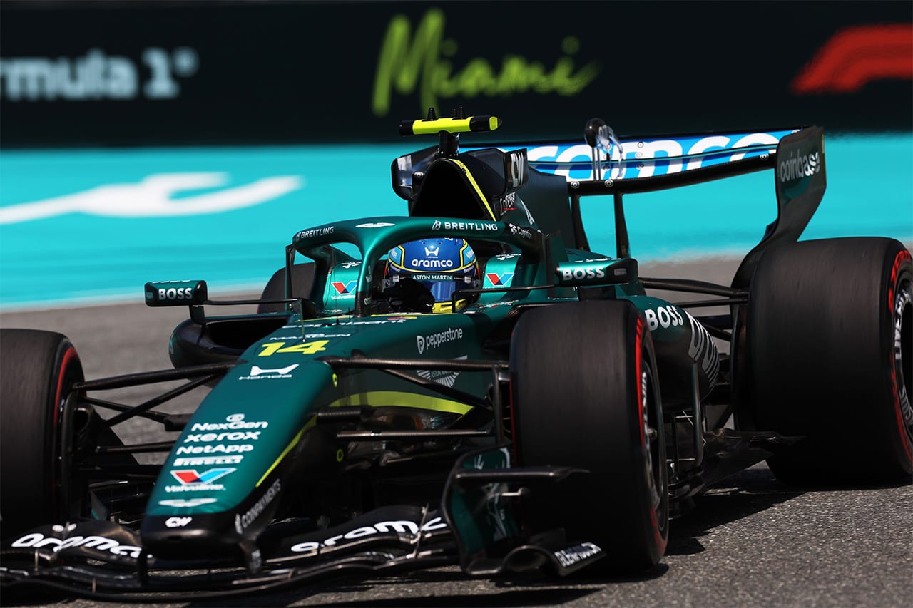 アストンマーティン・ホンダF1 マイアミGPで崩壊 F2以下の衝撃タイムと107％超