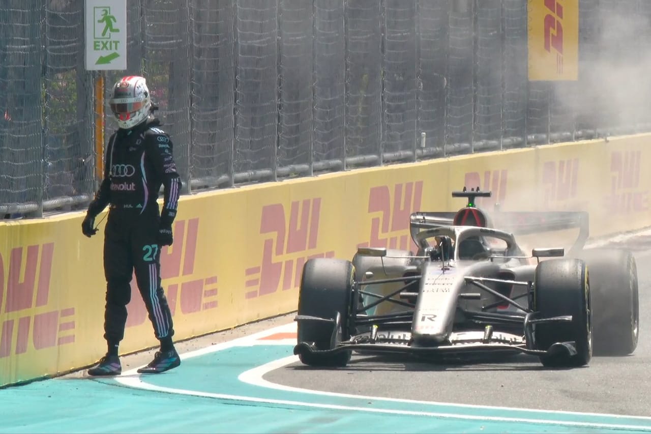 ニコ・ヒュルケンベルグ F1マイアミGPスプリントDNS 出火トラブル