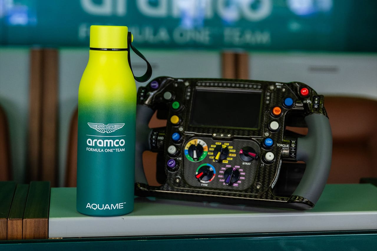 アストンマーティンF1 AQUAMEと提携 “水分補給”でパフォーマンス向上へ