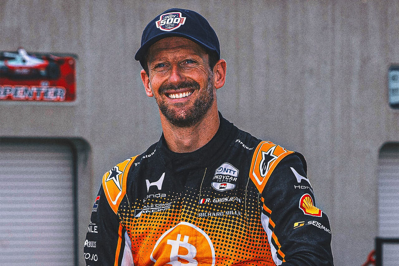 ロマン・グロージャン インディ500で故カイル・ブッシュ追悼仕様の18号車