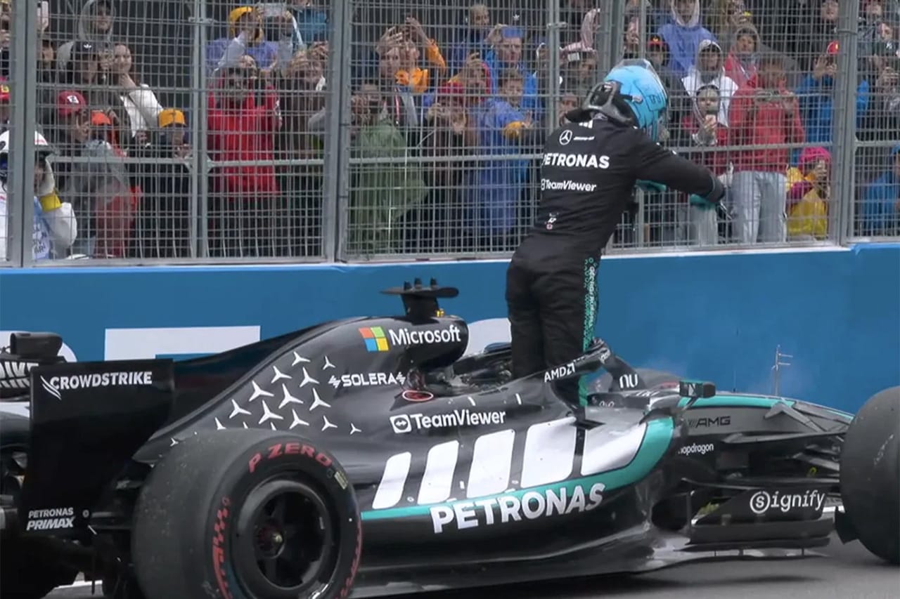 ジョージ・ラッセル F1カナダGPでヘッドレスト投げ捨て FIAが“危険行為”審議
