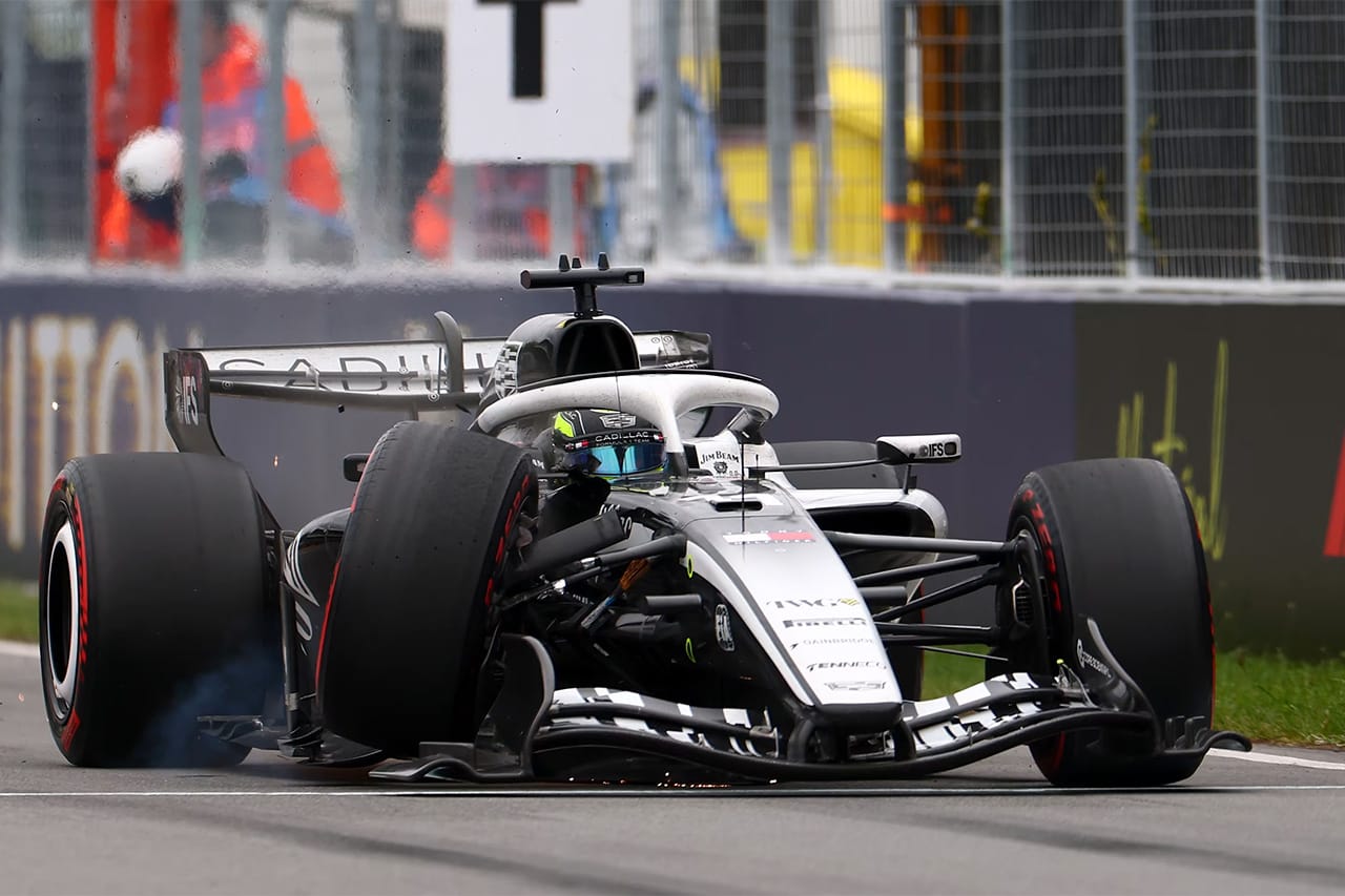 キャデラックF1 カナダGPで進歩示すも無得点 ペレスはサスペンション破損