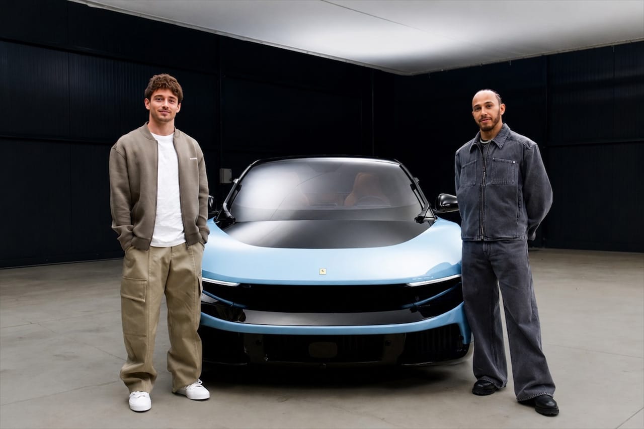 フェラーリ初EV「ルーチェ」に賛否噴出 ハミルトンとルクレールの試乗映像も話題