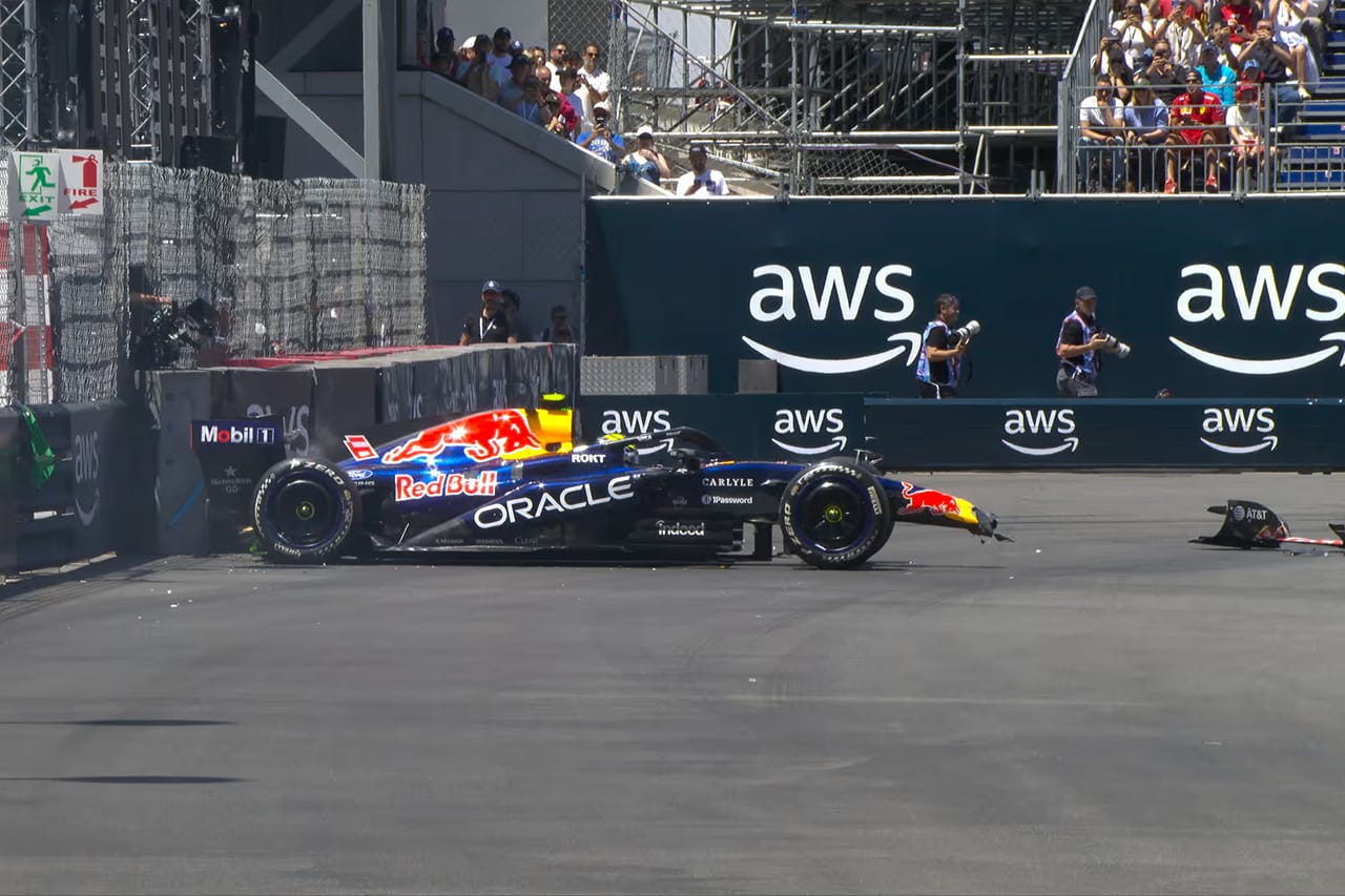 アイザック・ハジャーがクラッシュで赤旗 F1モナコGP FP1が一時中断