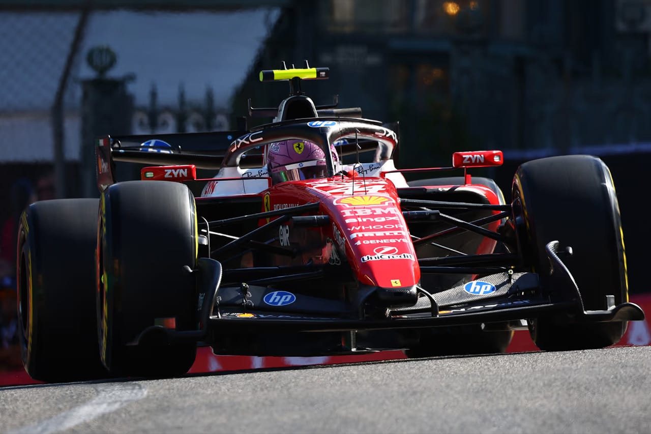 ルイス・ハミルトン首位でフェラーリが連続1-2 F1モナコFP2でも最速