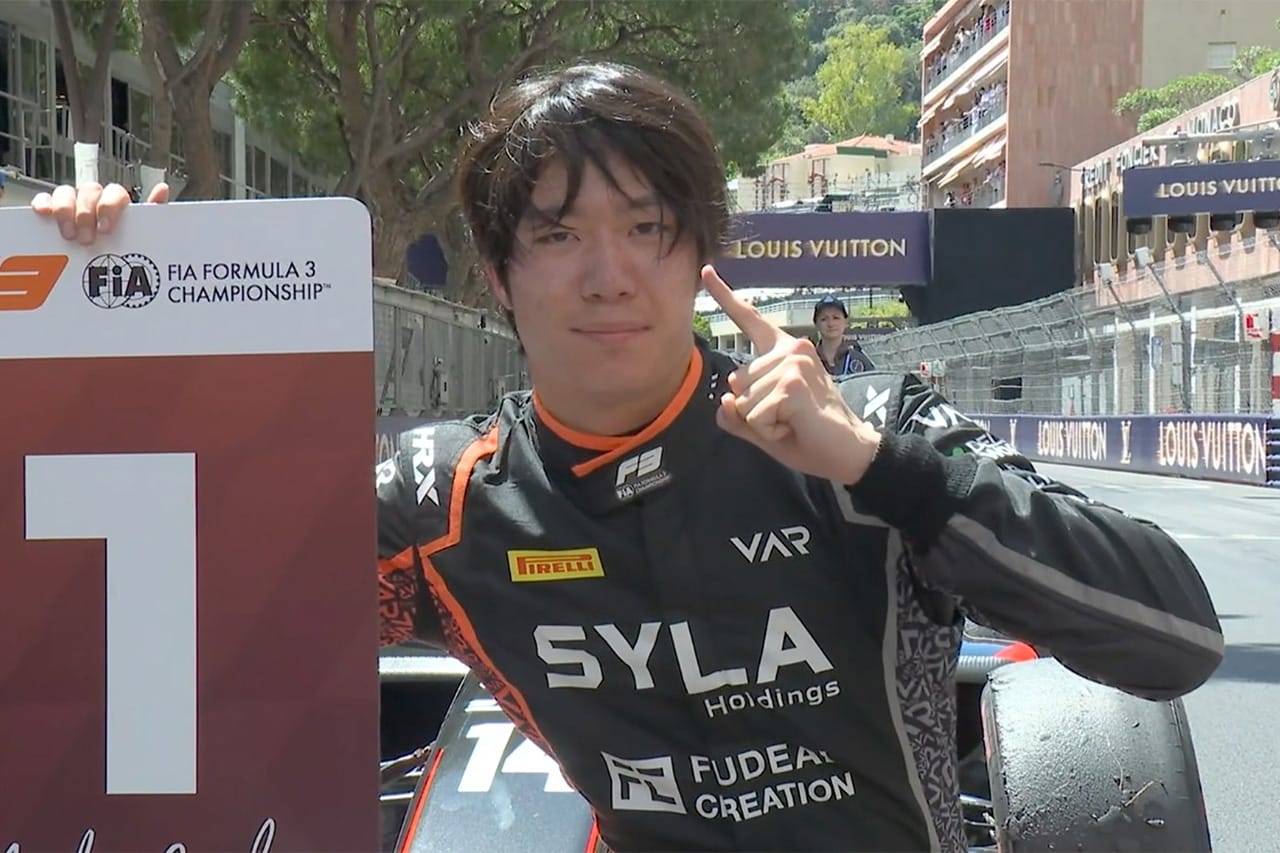 山越陽悠 F3モナコGPスプリントレース優勝 日本人ドライバーがモナコ制覇