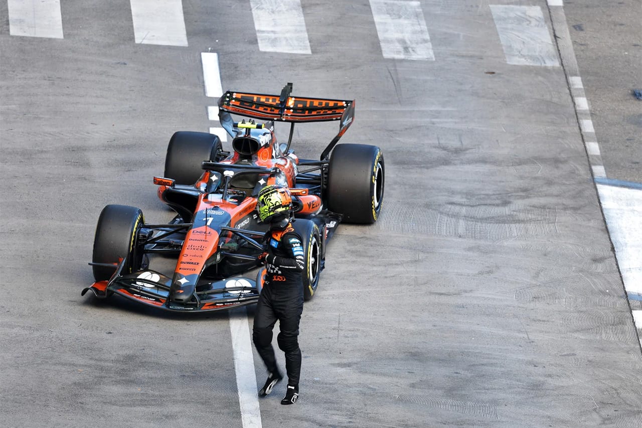 マクラーレンF1に罰金処分 ノリス車のテープ処置が安全規則違反