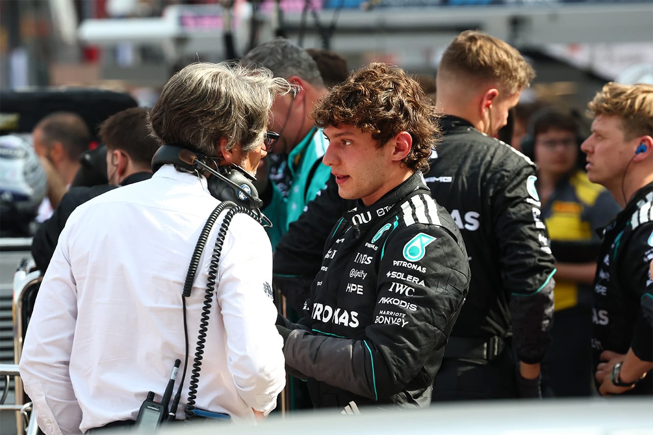 メルセデスF1 アントネッリがバルセロナFP1欠場 リザーブのベスティ起用