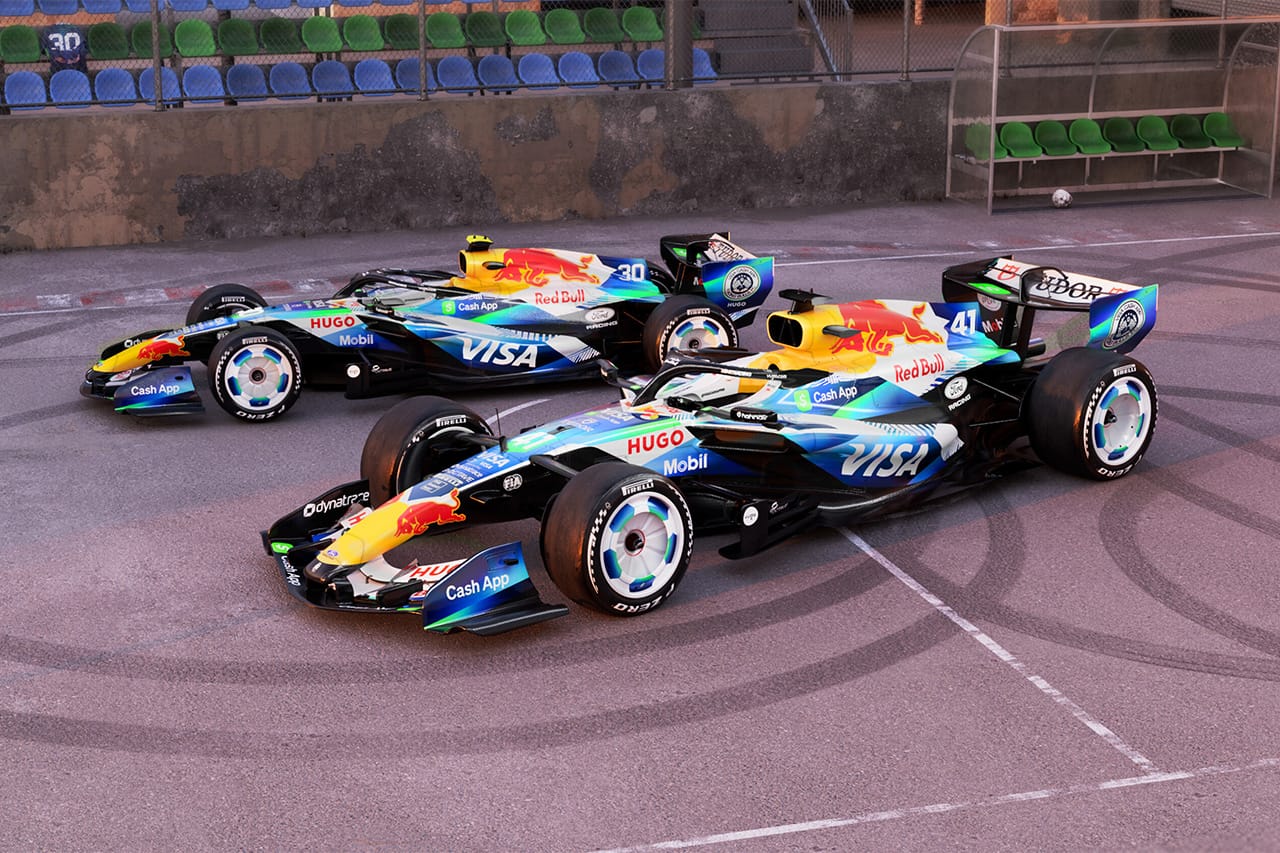 レーシングブルズF1 バルセロナGPで特別カラーリング披露 W杯開幕を記念