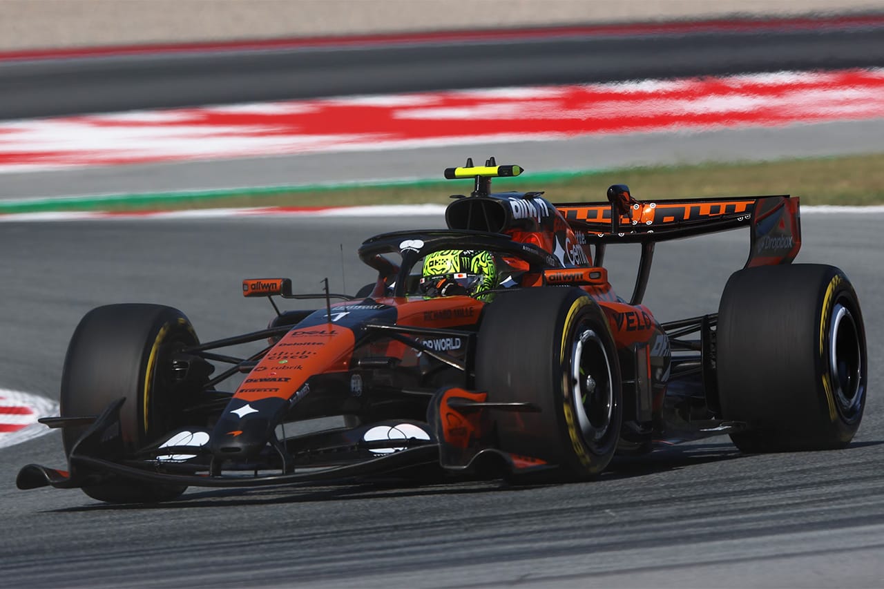ランド・ノリスがF1バルセロナFP2最速 ラッセルとピアストリを僅差で退ける